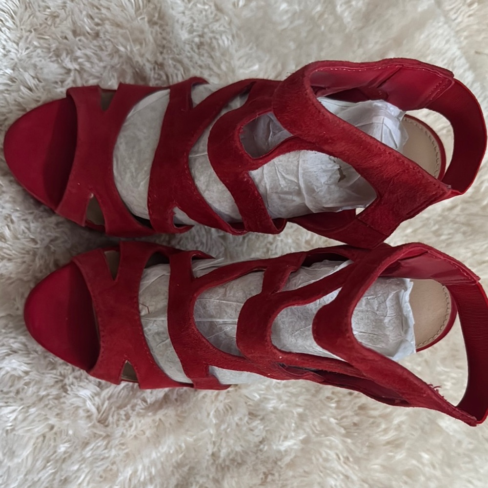 Elegant Red Women's Sandals